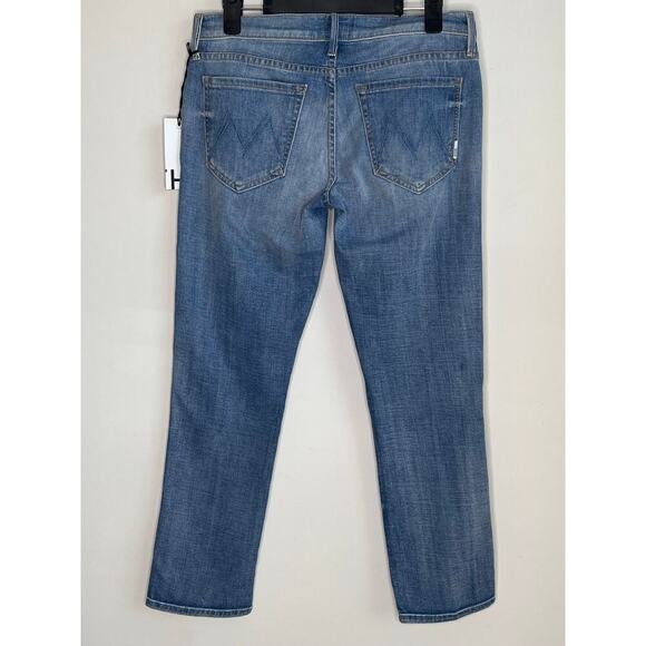 Mother The Rascal Mid Rise Denim Crop Jeans Tickle Fights & Barbeques 26 NWT - Picture 8 of 13